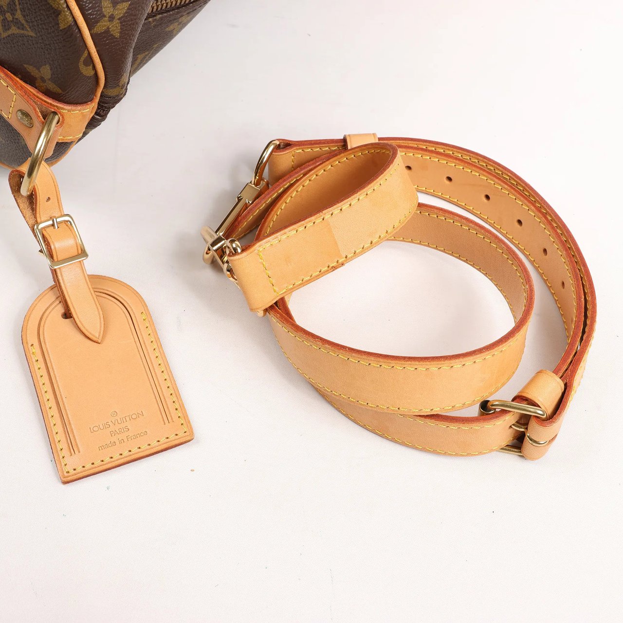 Louis Vuitton Louis Vuitton Keepall Bandoulière 60 Monogram Canvas Travel Bag in Brown Bruin