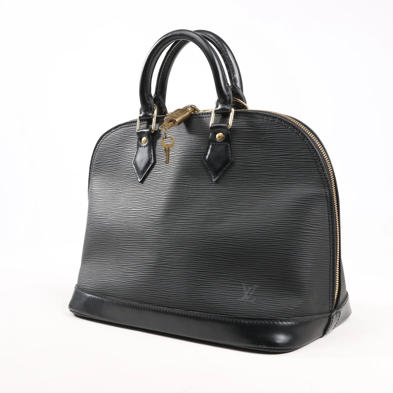 Louis Vuitton Louis Vuitton Epi Leather Alma PM Handbag in Black M52142 Zwart