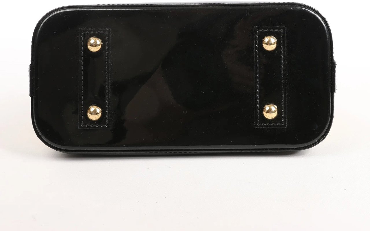 Louis Vuitton Louis Vuitton Alma BB Vernis Nicolas Squiere Handbag in Yellow x Black M50419 Roze