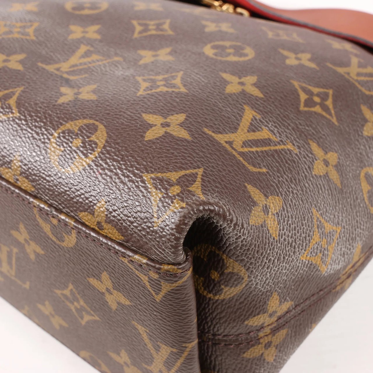 Louis Vuitton Louis Vuitton Monogram Tuileries Besace 2Way Handbag in Brown x Red M43157 Divers