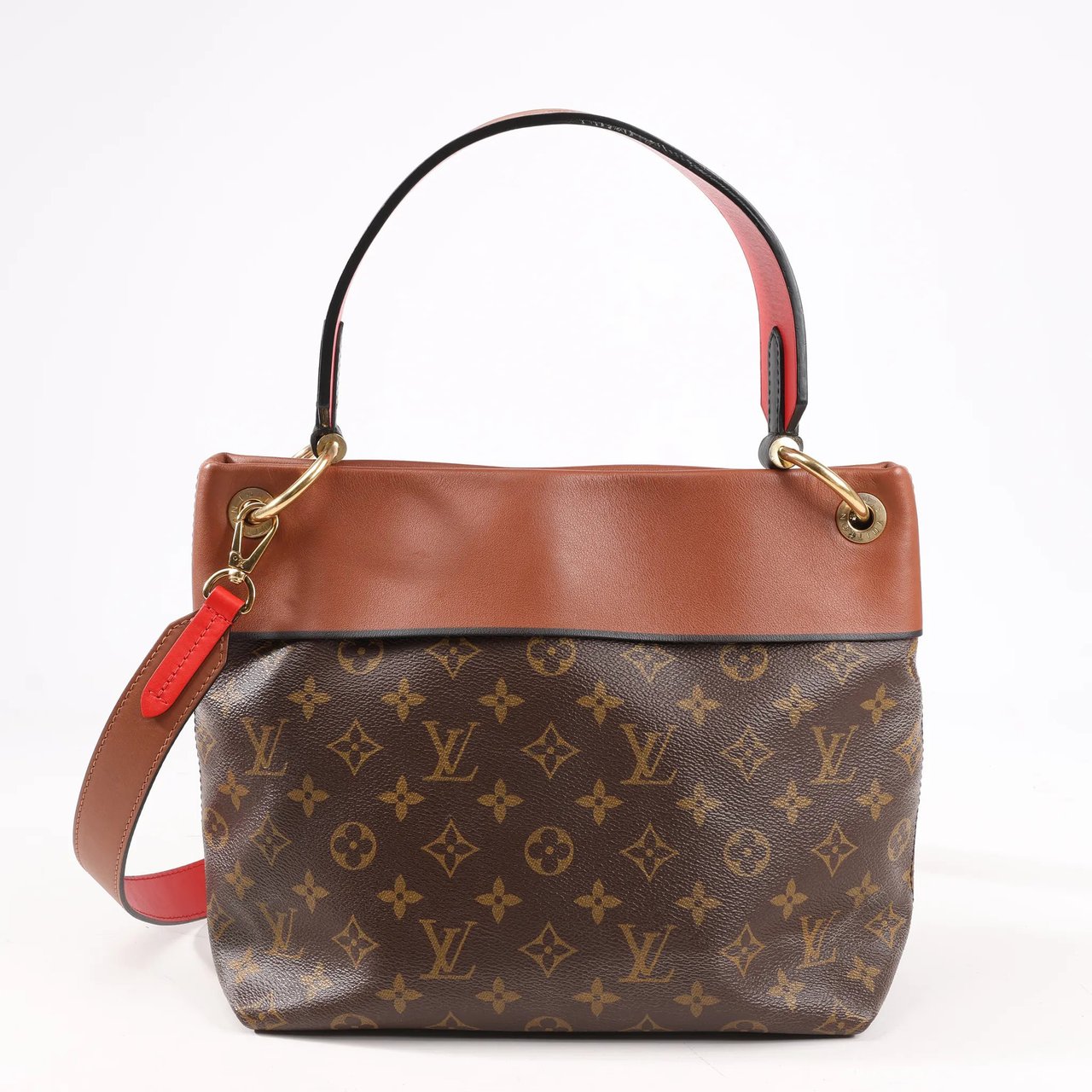 Louis Vuitton Louis Vuitton Monogram Tuileries Besace 2Way Handbag in Brown x Red M43157 Divers