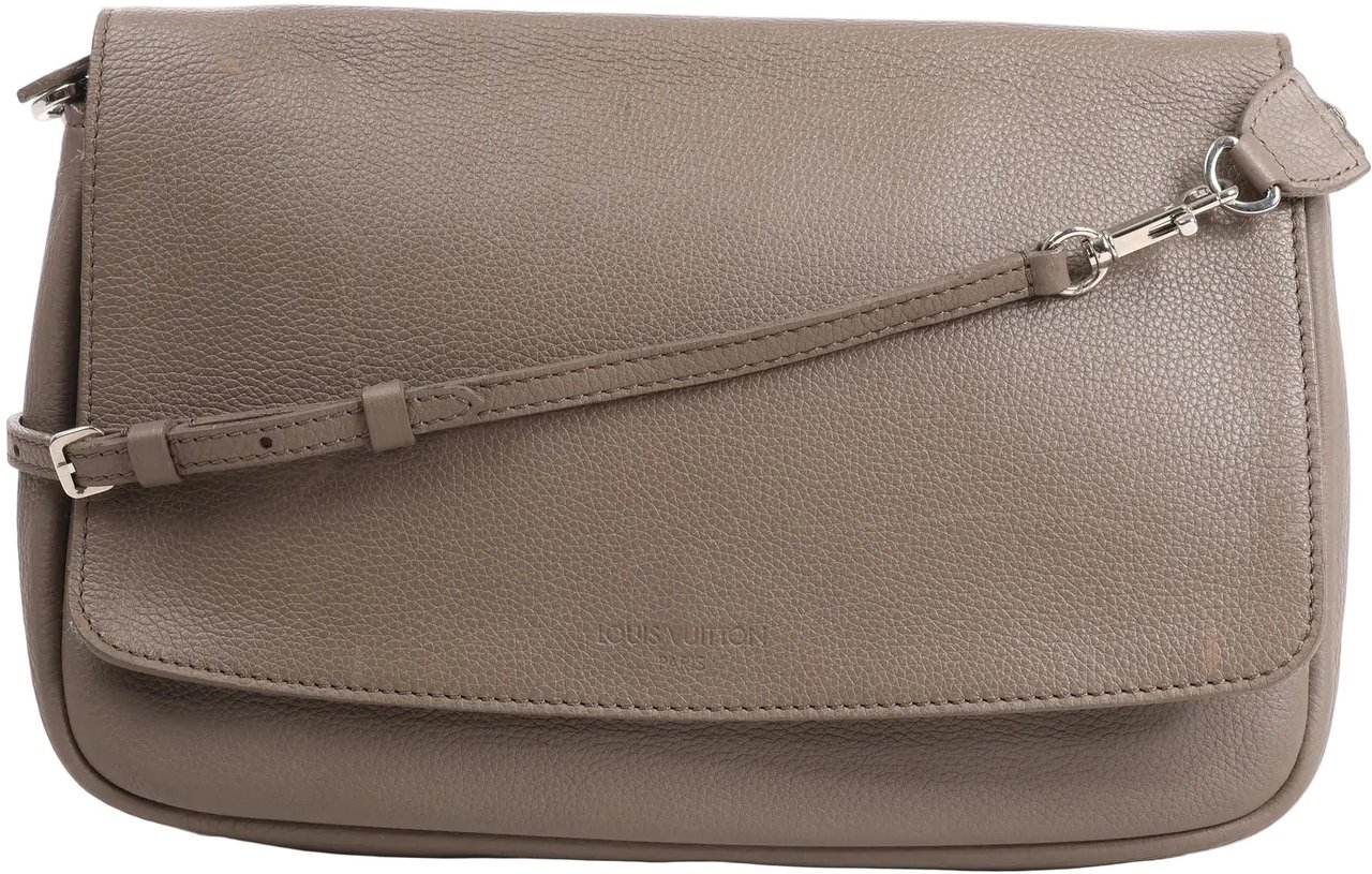 Louis Vuitton Louis Vuitton Essentiel Taurillon Clemence Crossbody Bag in Gray M94446 Grijs