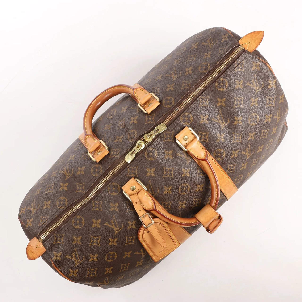 Louis Vuitton Louis Vuitton Keepall 45 Monogram Canvas Travel Bag in Brown M41428 Bruin