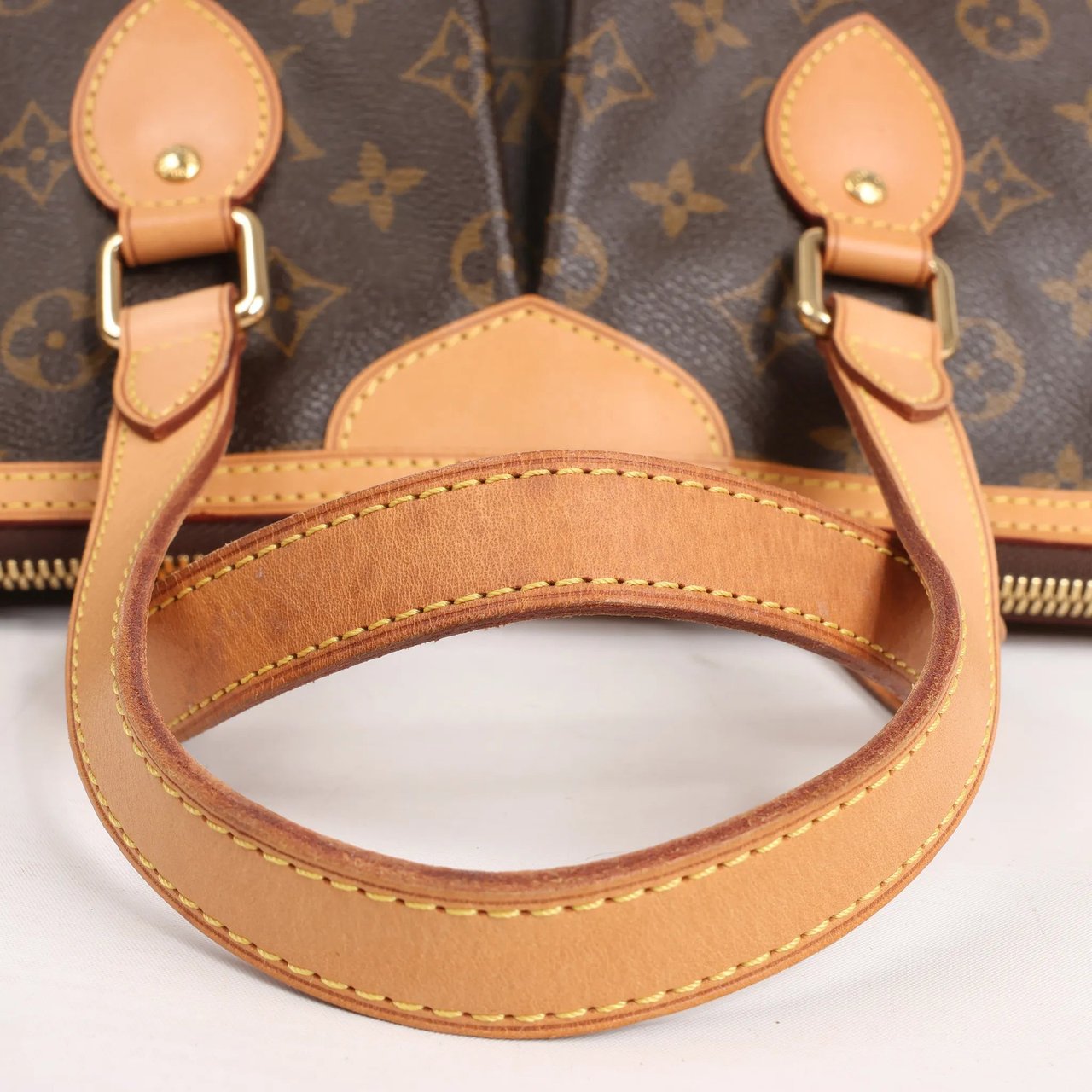 Louis Vuitton Louis Vuitton Palermo PM Monogram Handbag in Brown M40145 Bruin