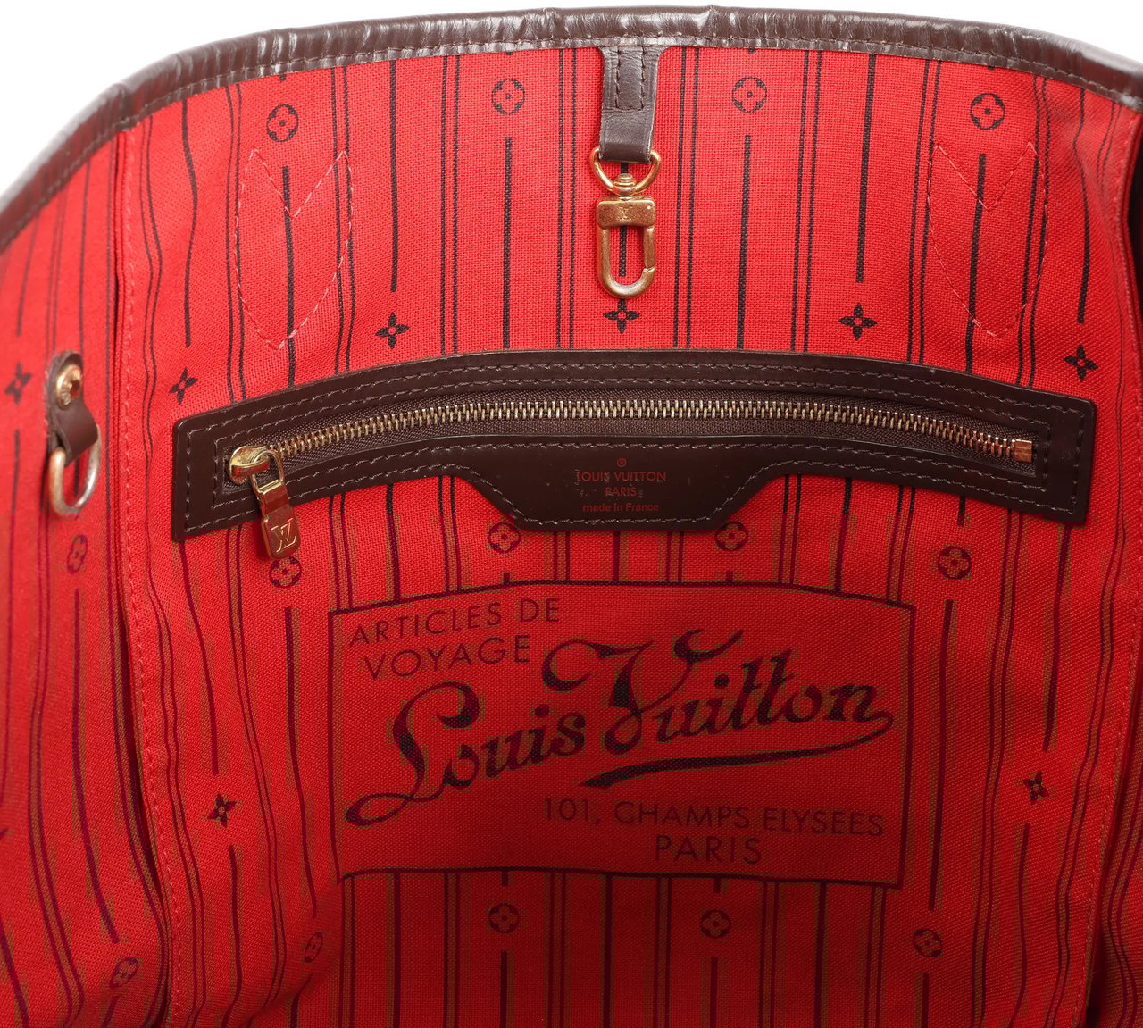 Louis Vuitton Louis Vuitton Neverfull MM Damier Ebene Shoulder Bag in Brown N51105 Bruin