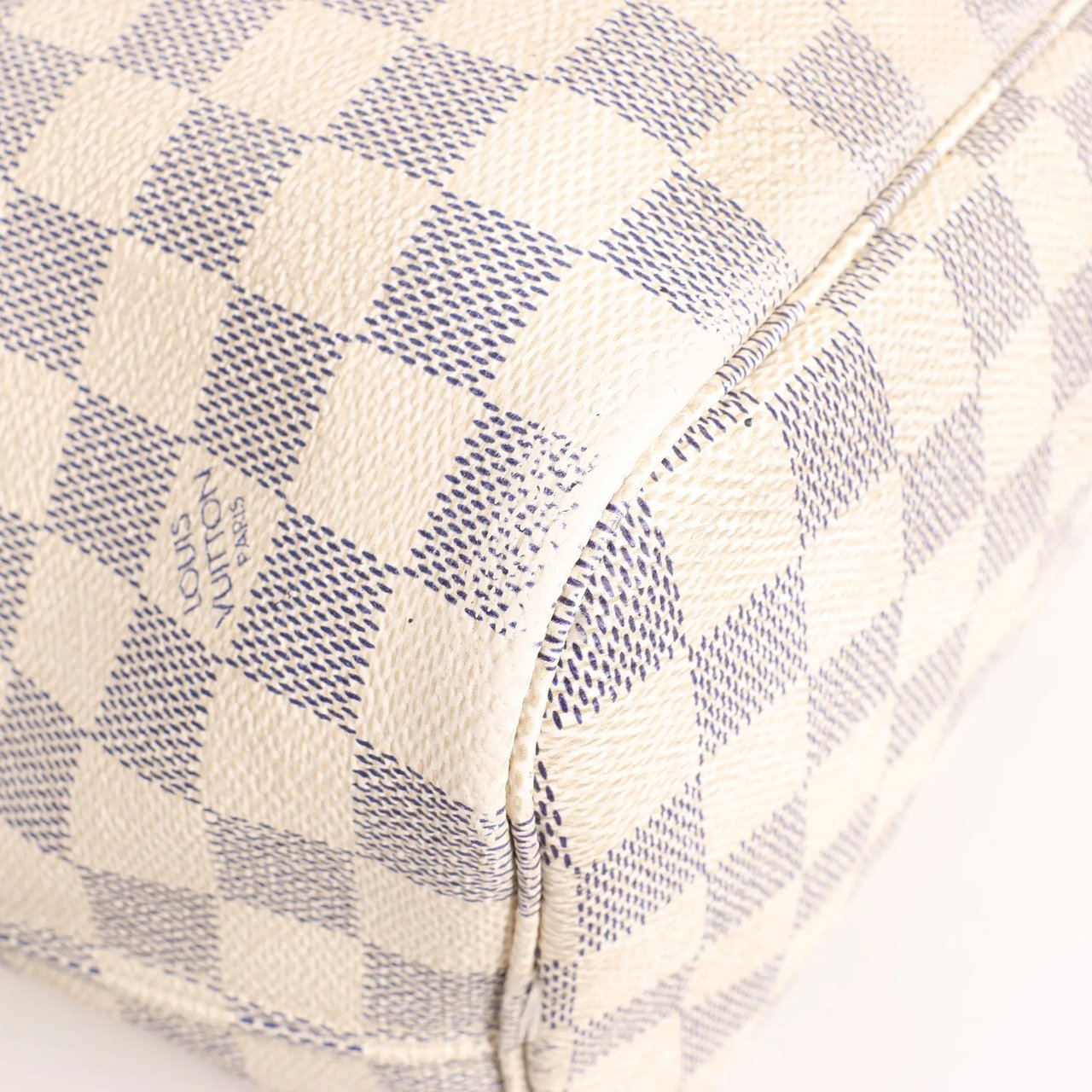 Louis Vuitton Louis Vuitton Neverfull MM Damier Azur Shoulder Bag in Beige N51107 Beige