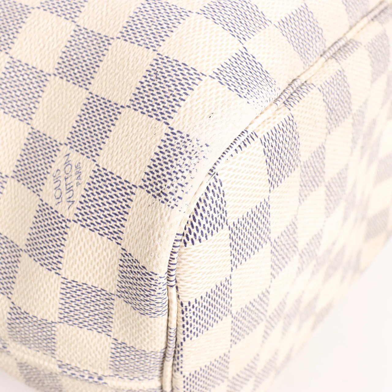 Louis Vuitton Louis Vuitton Neverfull MM Damier Azur Shoulder Bag in Beige N51107 Beige