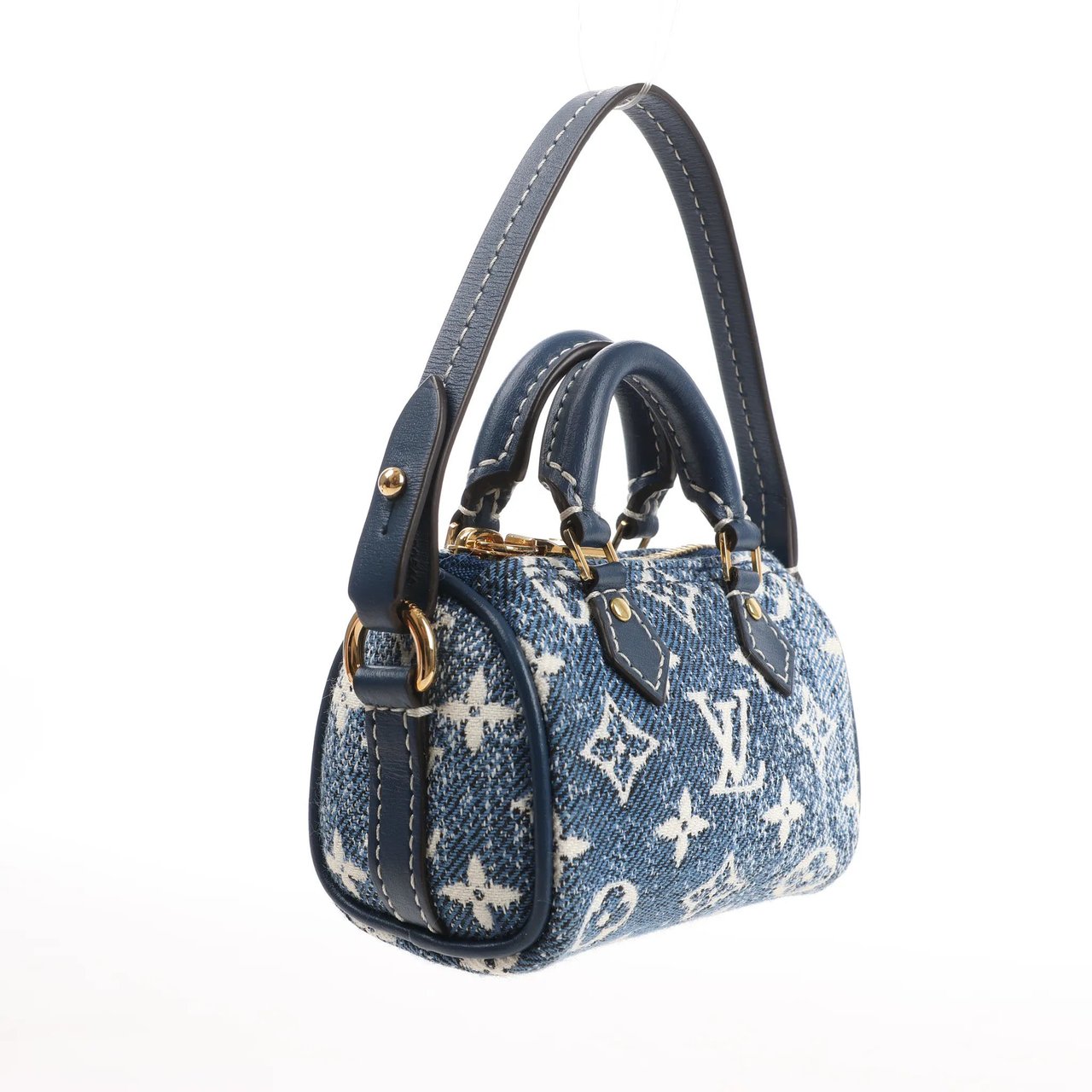 Louis Vuitton Louis Vuitton Speedy Micro Monogram Denim Handbag in Blue Blauw
