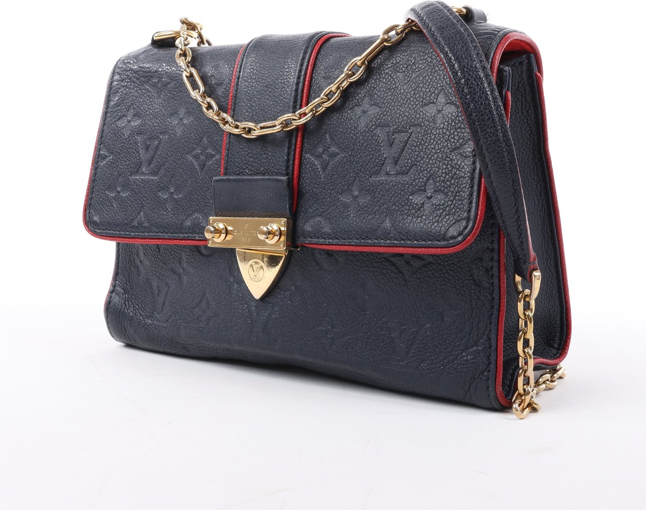 Louis Vuitton Louis Vuitton Monogram Empreinte Saint-Sulpice PM Shoulder Bag in Navy M43394 Navy