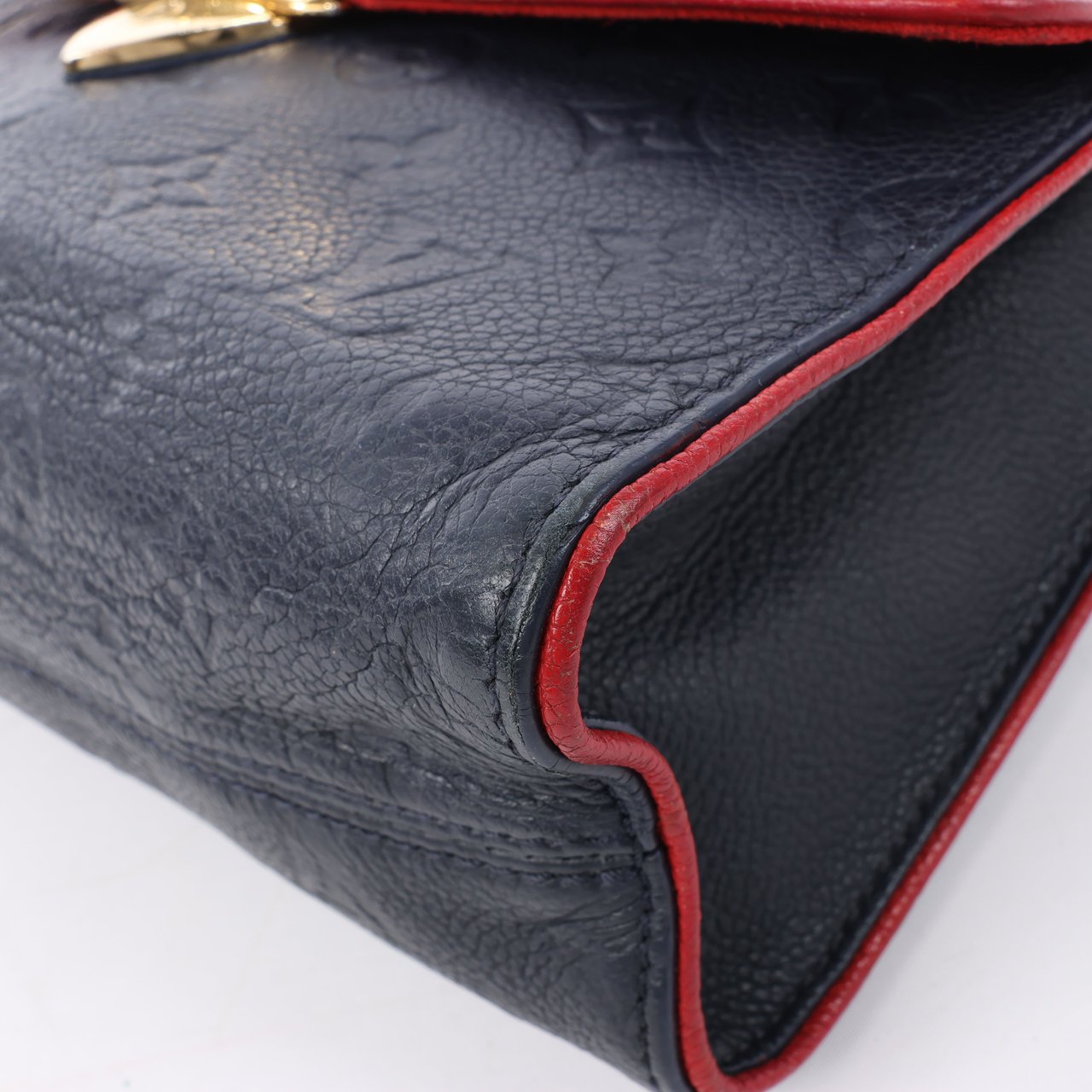 Louis Vuitton Louis Vuitton Monogram Empreinte Saint-Sulpice PM Shoulder Bag in Navy M43394 Navy