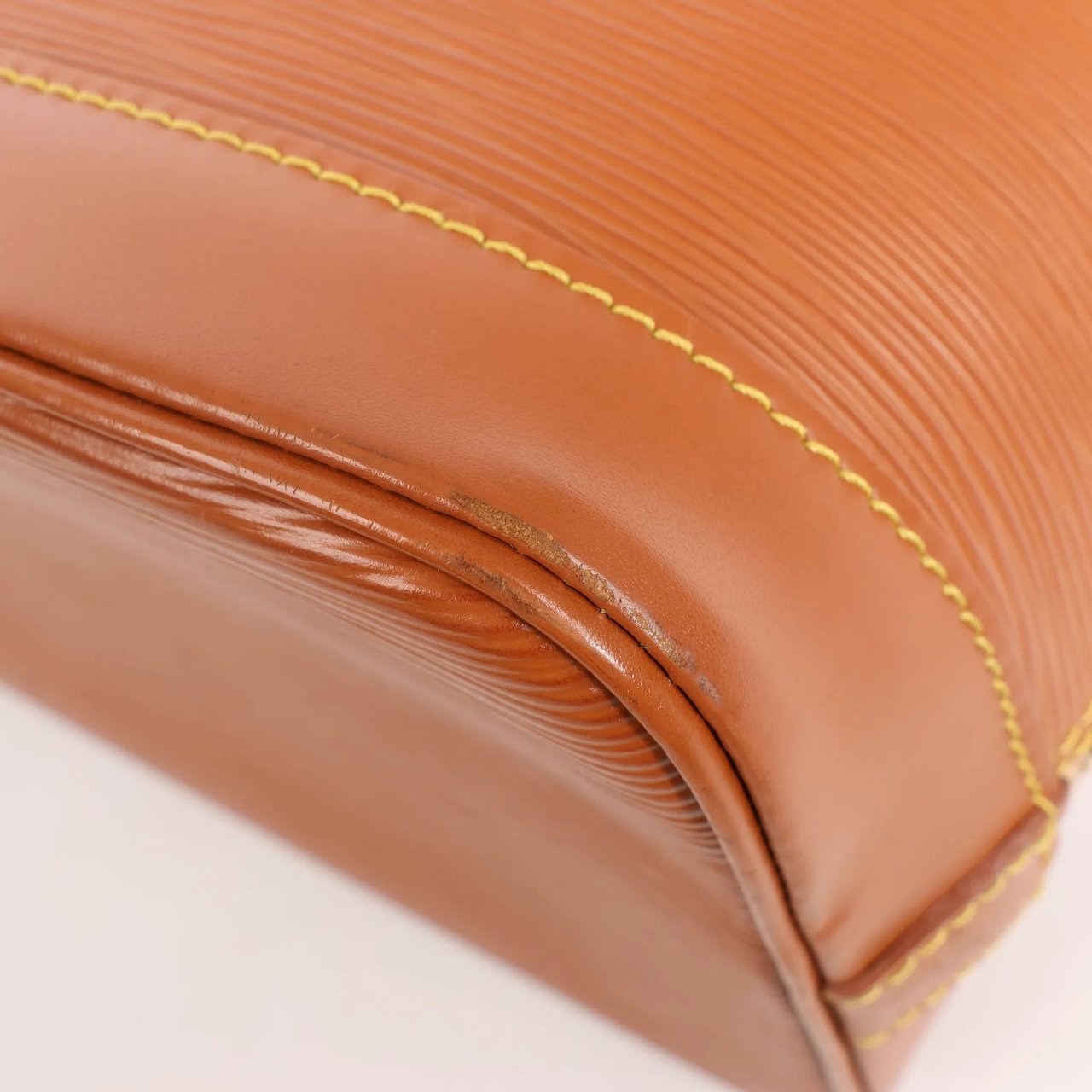 Louis Vuitton Louis Vuitton Alma PM Epi Leather Handbag in Brown Bruin