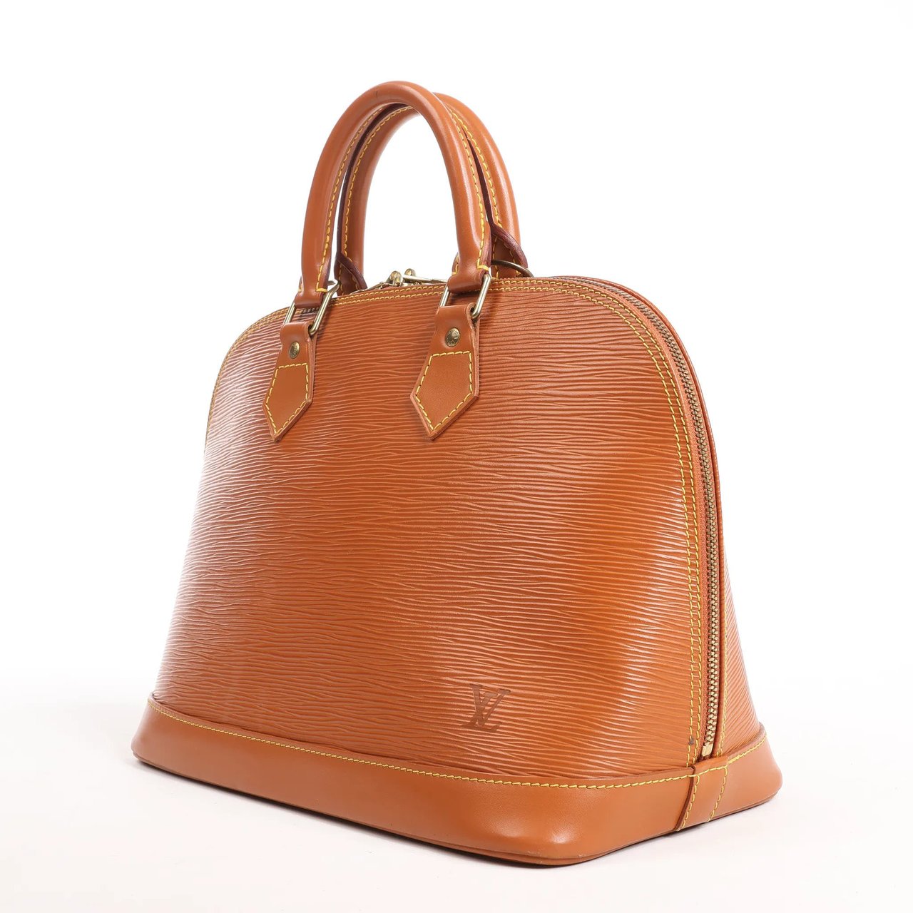 Louis Vuitton Louis Vuitton Alma PM Epi Leather Handbag in Brown Bruin