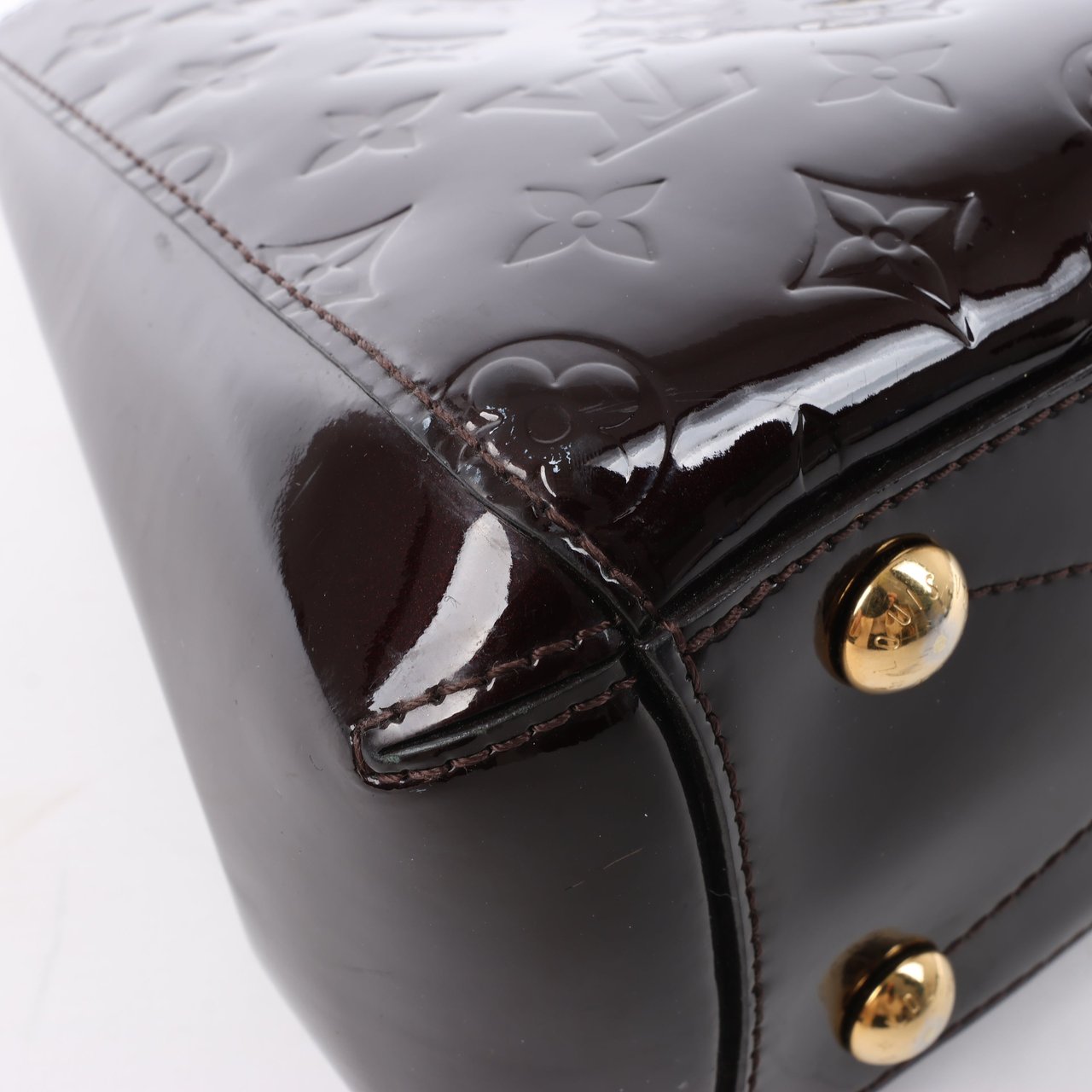 Louis Vuitton Louis Vuitton Vernis Montaigne BB 2Way Handbag in Amarante M50403 Maroon