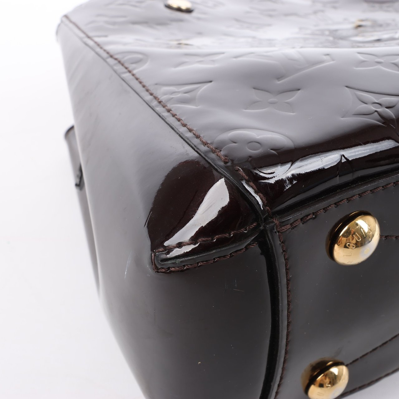 Louis Vuitton Louis Vuitton Vernis Montaigne BB 2Way Handbag in Amarante M50403 Maroon