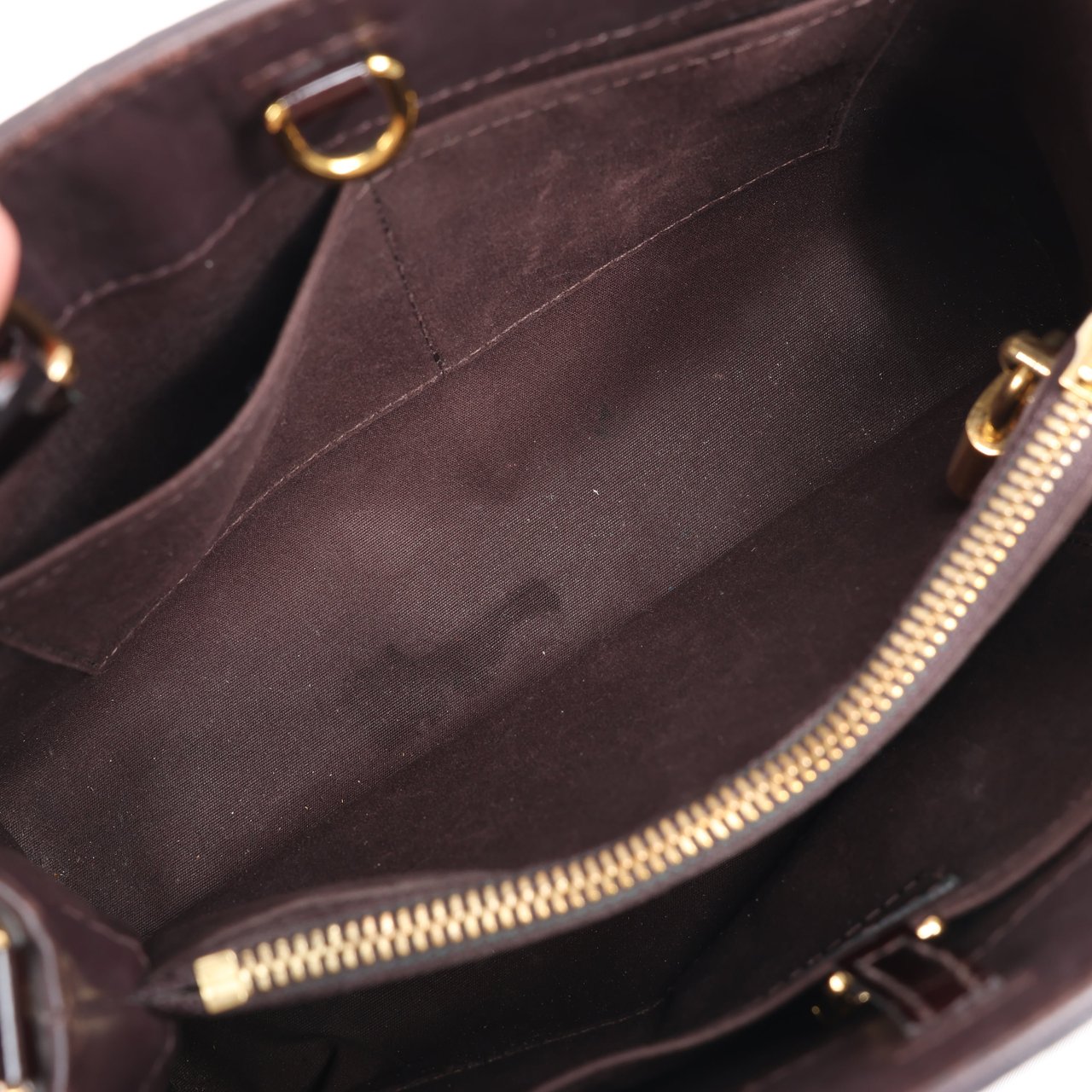 Louis Vuitton Louis Vuitton Vernis Montaigne BB 2Way Handbag in Amarante M50403 Maroon