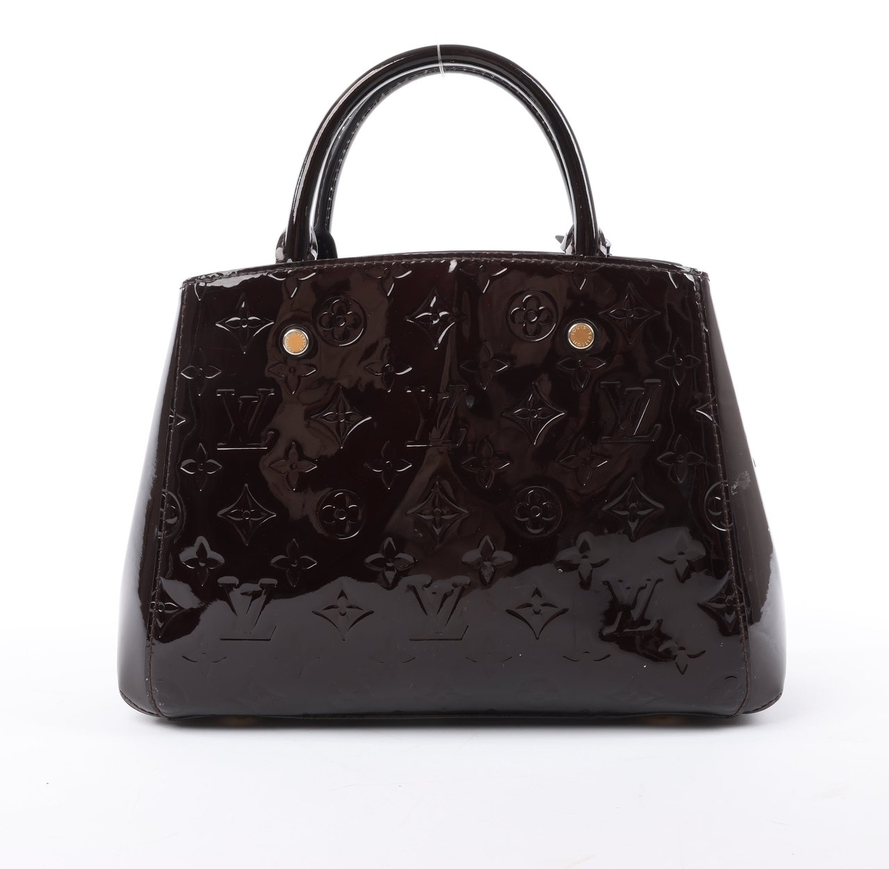 Louis Vuitton Louis Vuitton Vernis Montaigne BB 2Way Handbag in Amarante M50403 Maroon
