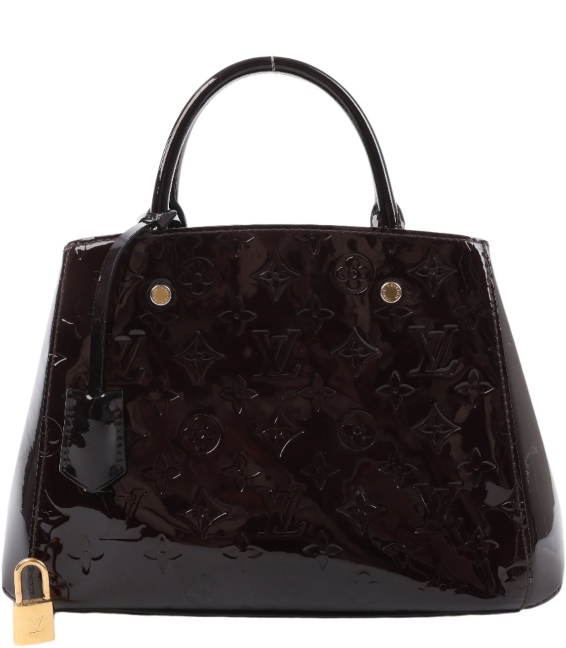 Louis Vuitton Louis Vuitton Vernis Montaigne BB 2Way Handbag in Amarante M50403 Maroon