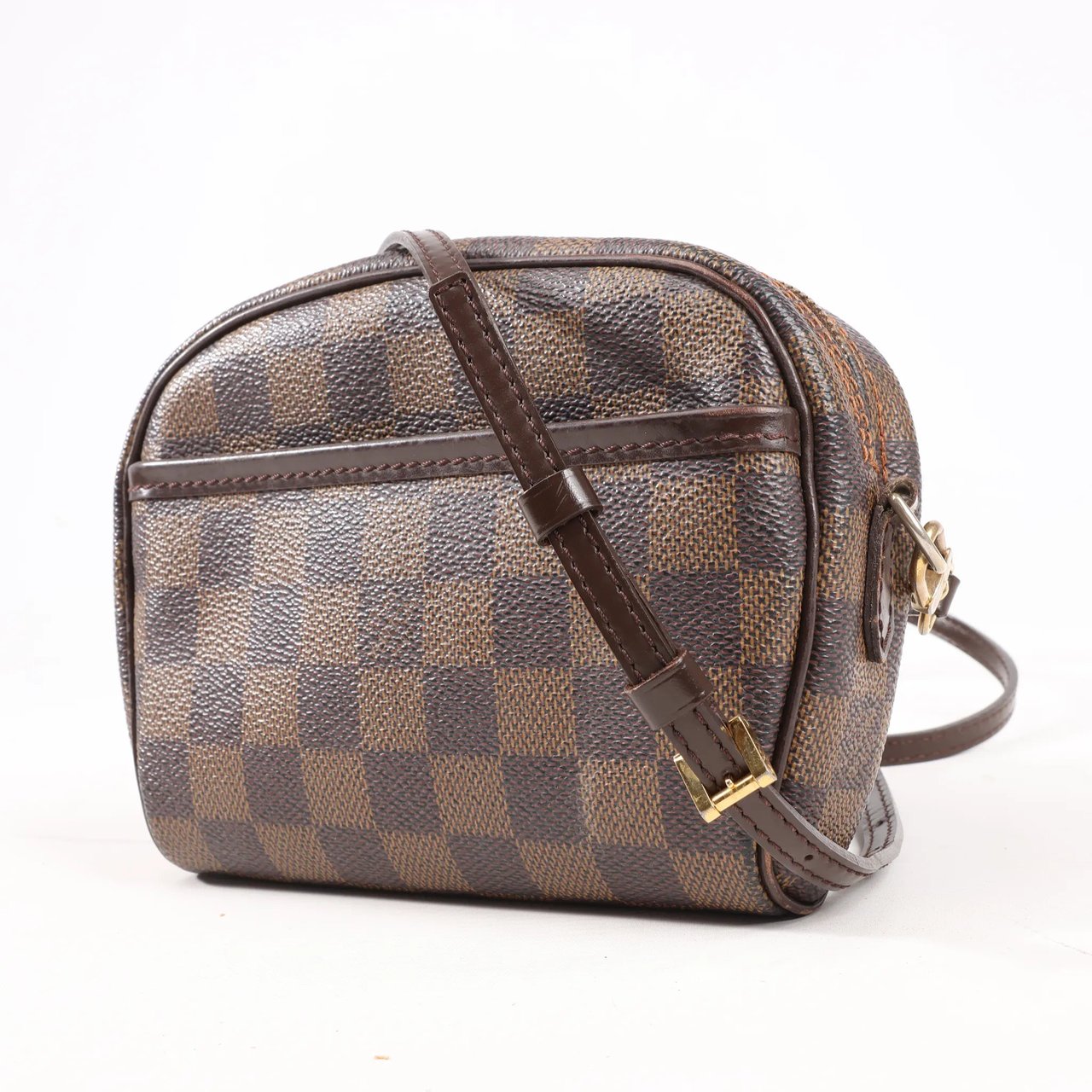 Louis Vuitton Louis Vuitton Damier Ebene Ipanema Pochette Crossbody Bag in Brown N51296 Bruin