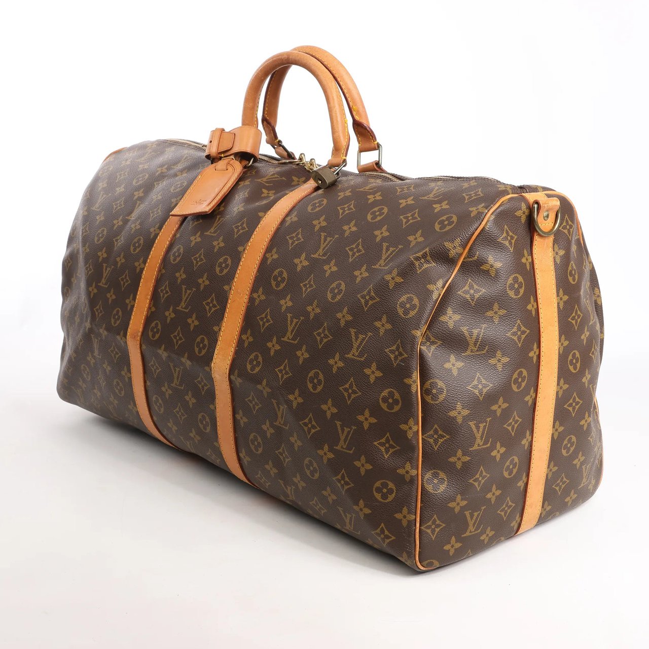 Louis Vuitton Louis Vuitton Monogram Canvas Keepall Bandoulière 60 Travel Bag M41412 Bruin