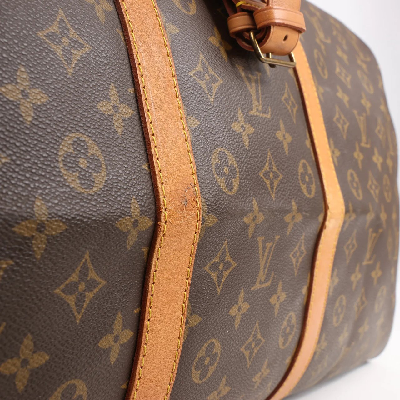 Louis Vuitton Louis Vuitton Monogram Canvas Keepall Bandoulière 60 Travel Bag M41412 Bruin