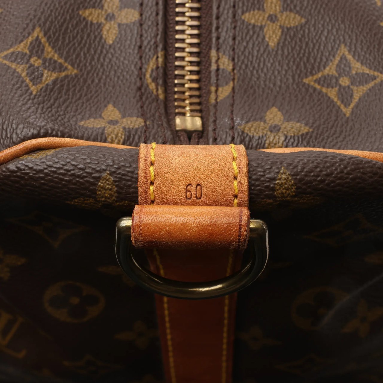 Louis Vuitton Louis Vuitton Monogram Canvas Keepall Bandoulière 60 Travel Bag M41412 Bruin