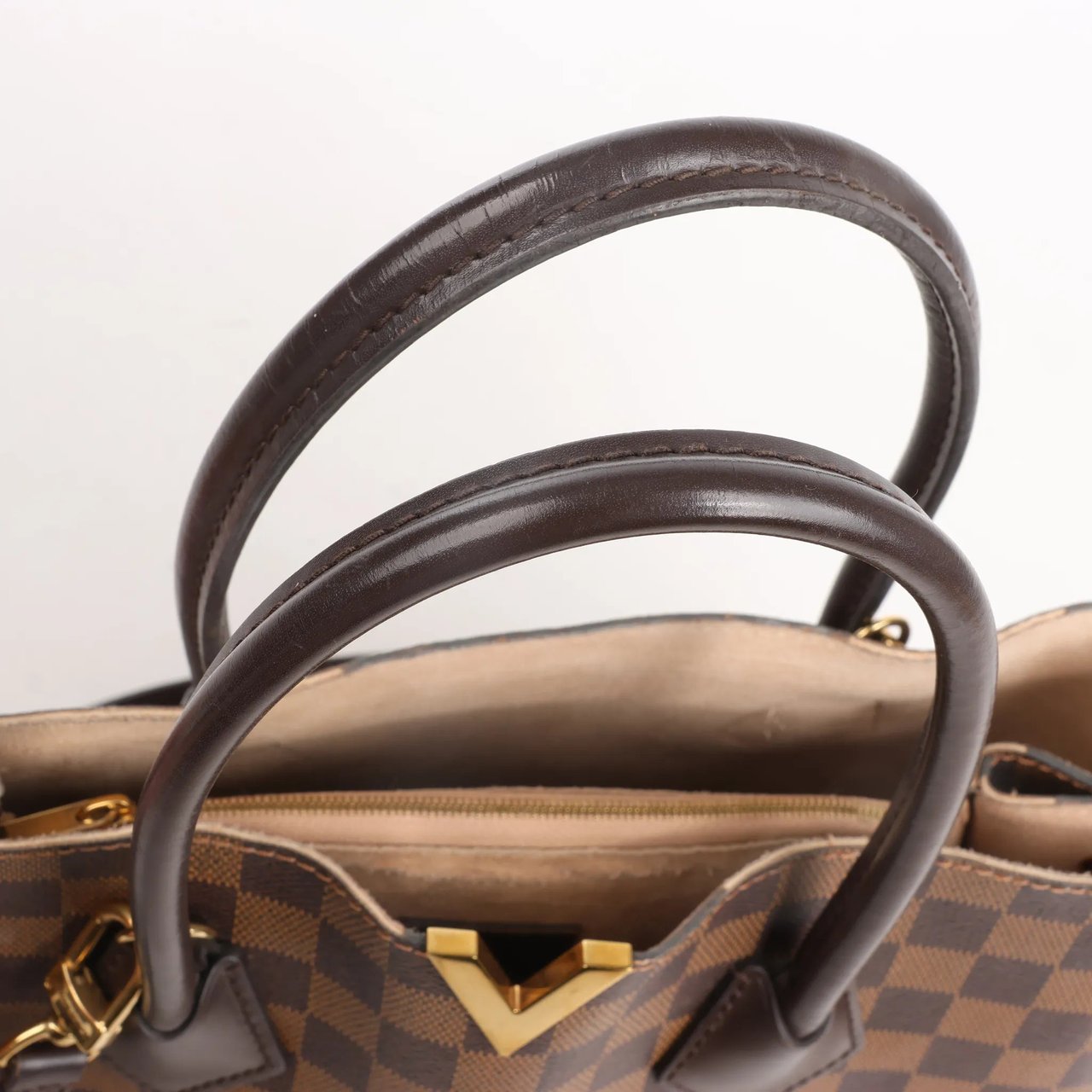 Louis Vuitton Louis Vuitton Kensington Damier Ebene 2Way Handbag in Brown N41435 Bruin