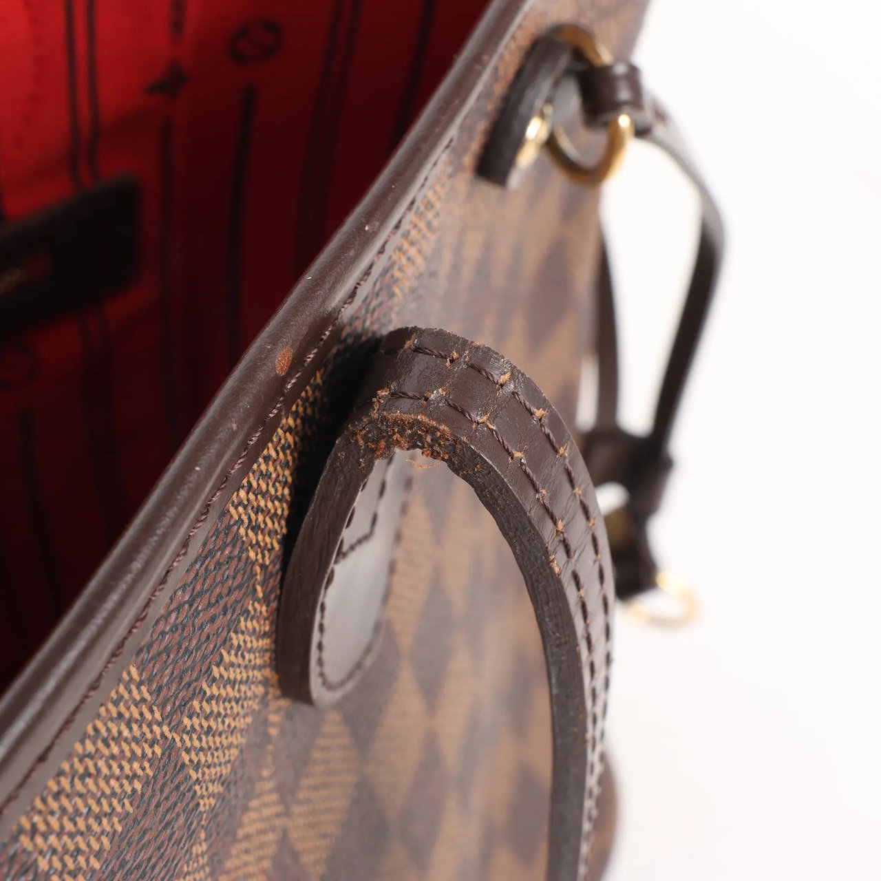 Louis Vuitton Louis Vuitton Damier Ebene Neverfull PM Shoulder Bag in Brown N51109 Bruin