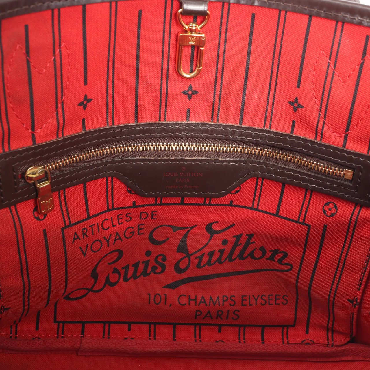 Louis Vuitton Louis Vuitton Damier Ebene Neverfull PM Shoulder Bag in Brown N51109 Bruin