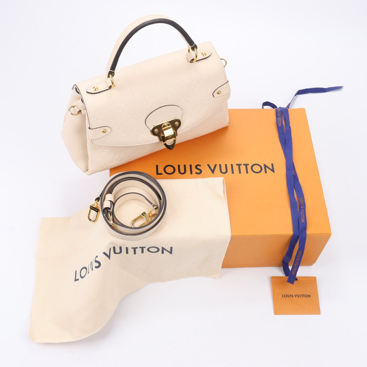 Louis Vuitton Louis Vuitton Monogram Empreinte Georges BB 2Way Handbag in Beige M53943 Beige