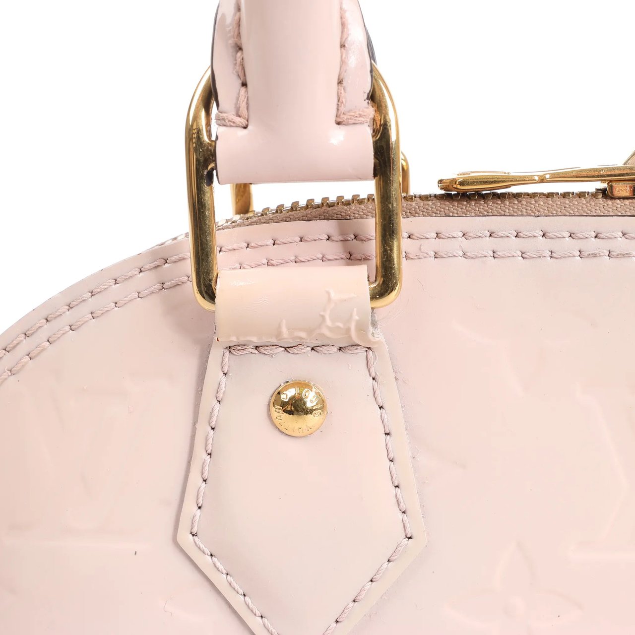 Louis Vuitton Louis Vuitton Alma BB Monogram Vernis 2Way Handbag in Pink M50415 Roze