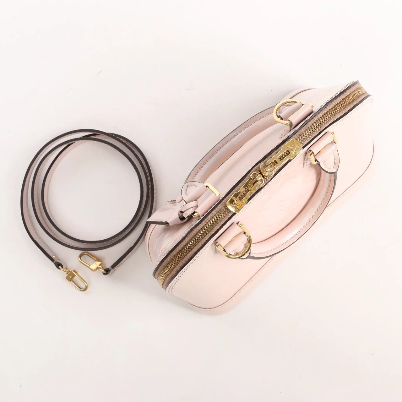 Louis Vuitton Louis Vuitton Alma BB Monogram Vernis 2Way Handbag in Pink M50415 Roze