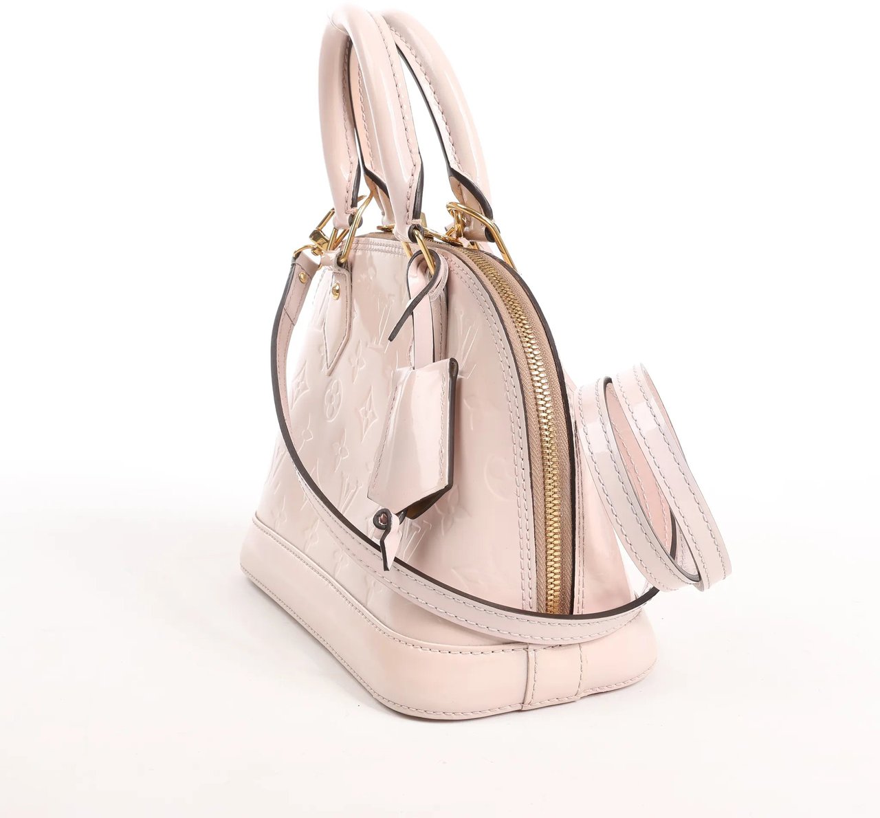 Louis Vuitton Louis Vuitton Alma BB Monogram Vernis 2Way Handbag in Pink M50415 Roze