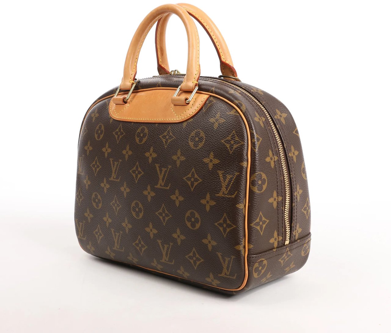 Louis Vuitton Louis Vuitton Monogram Canvas Trouville Handbag in Brown M42228 Bruin