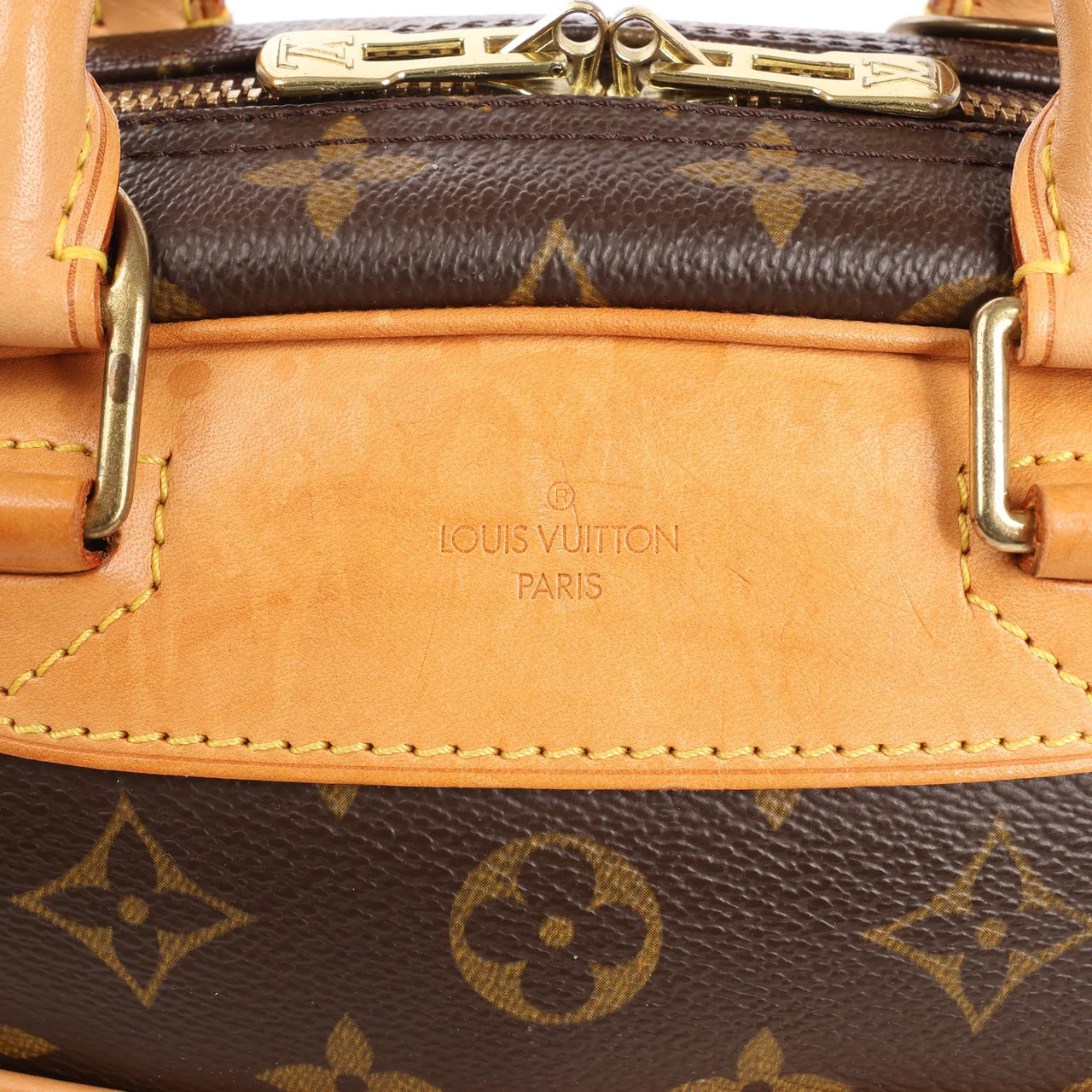 Louis Vuitton Louis Vuitton Monogram Canvas Trouville Handbag in Brown M42228 Bruin