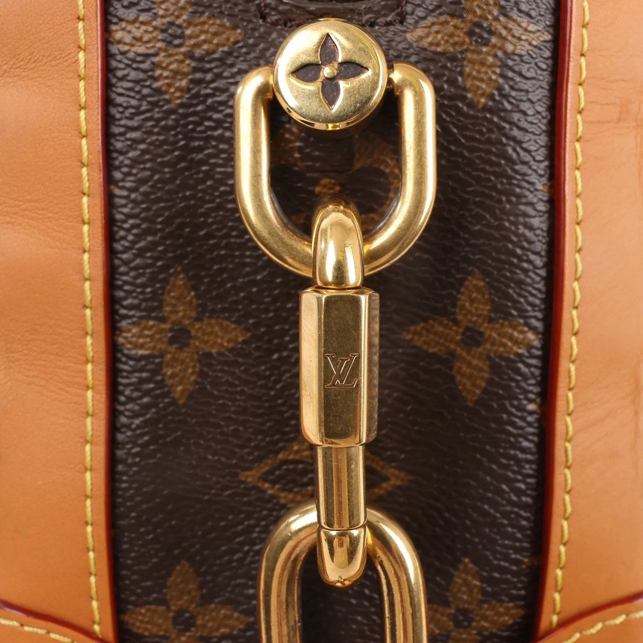 Louis Vuitton Louis Vuitton Soft Trunk Monogram Canvas Crossbody Bag in Brown M44660 Bruin