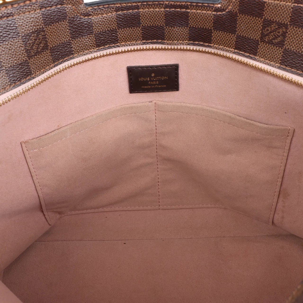 Louis Vuitton Louis Vuitton Jersey Damier x Leather 2Way Shoulder Bag in Brown x Pink N44041 Divers