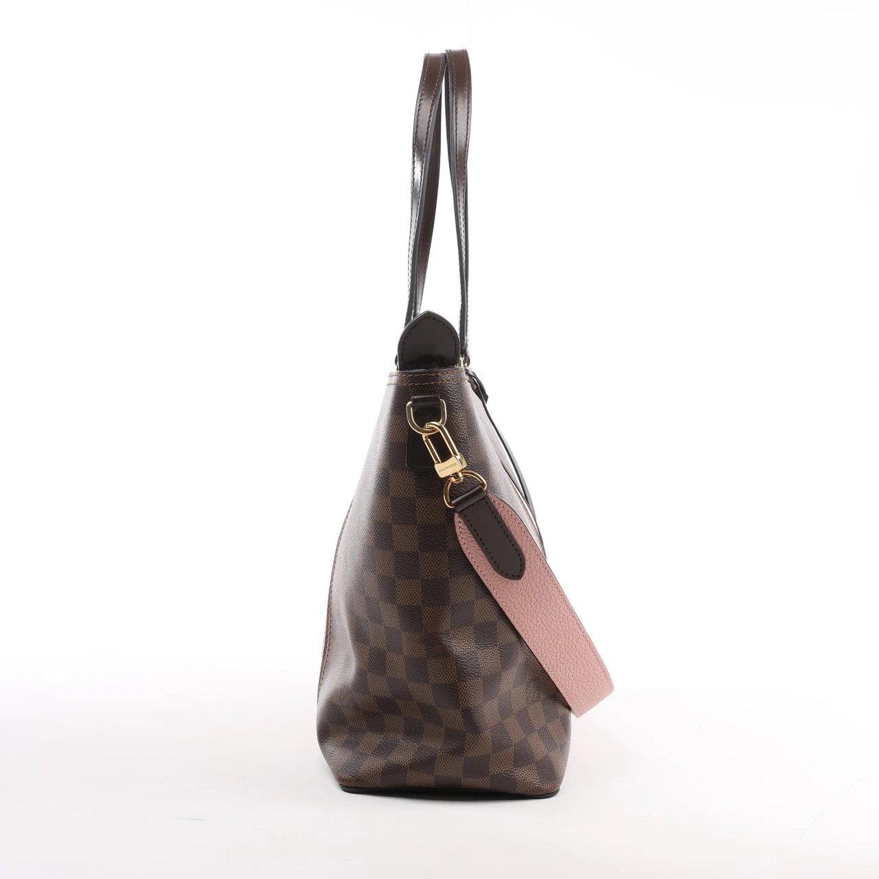 Louis Vuitton Louis Vuitton Jersey Damier x Leather 2Way Shoulder Bag in Brown x Pink N44041 Divers
