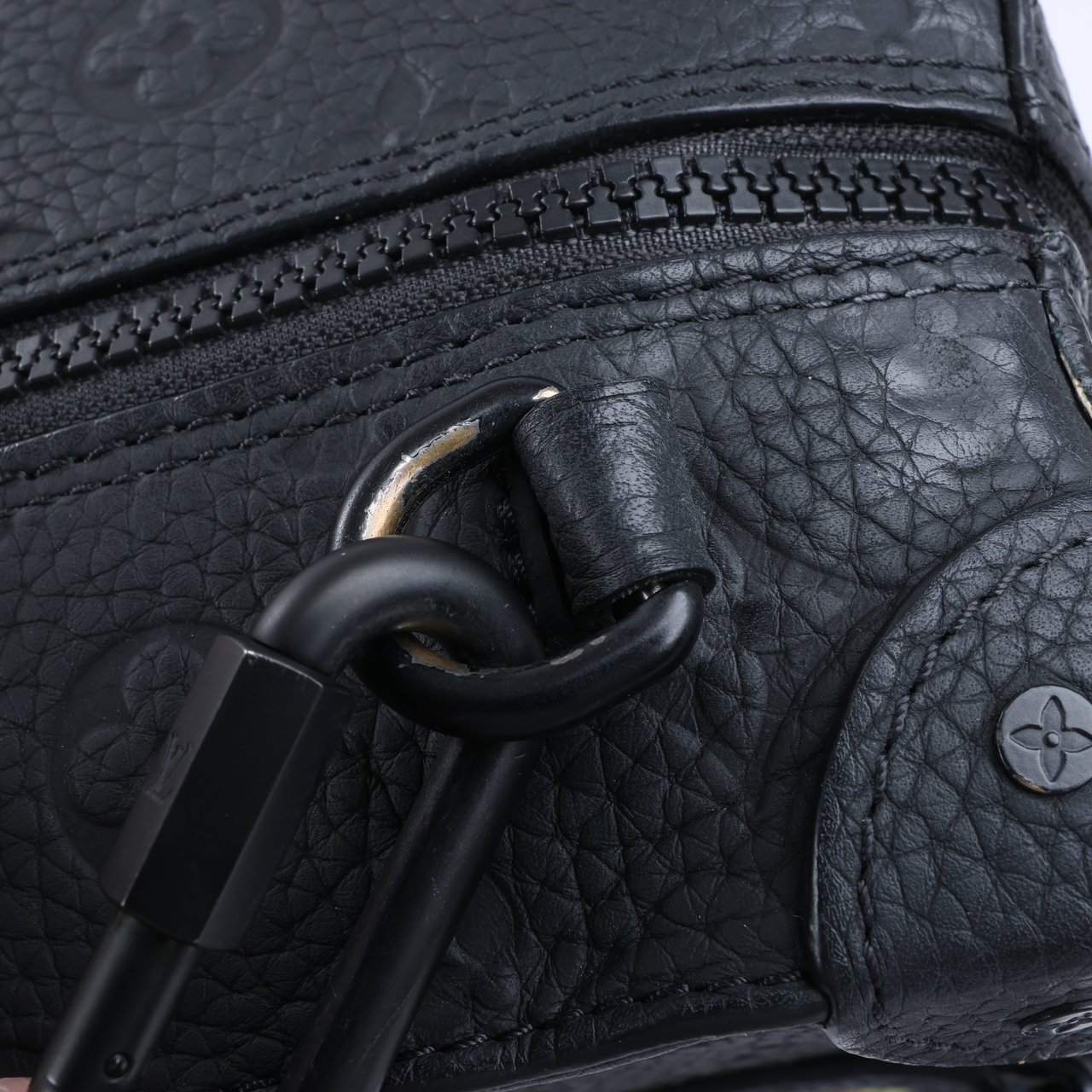 Louis Vuitton Louis Vuitton Monogram Emboss Soft Trunk 2Way Handbag in Black M57410 Zwart