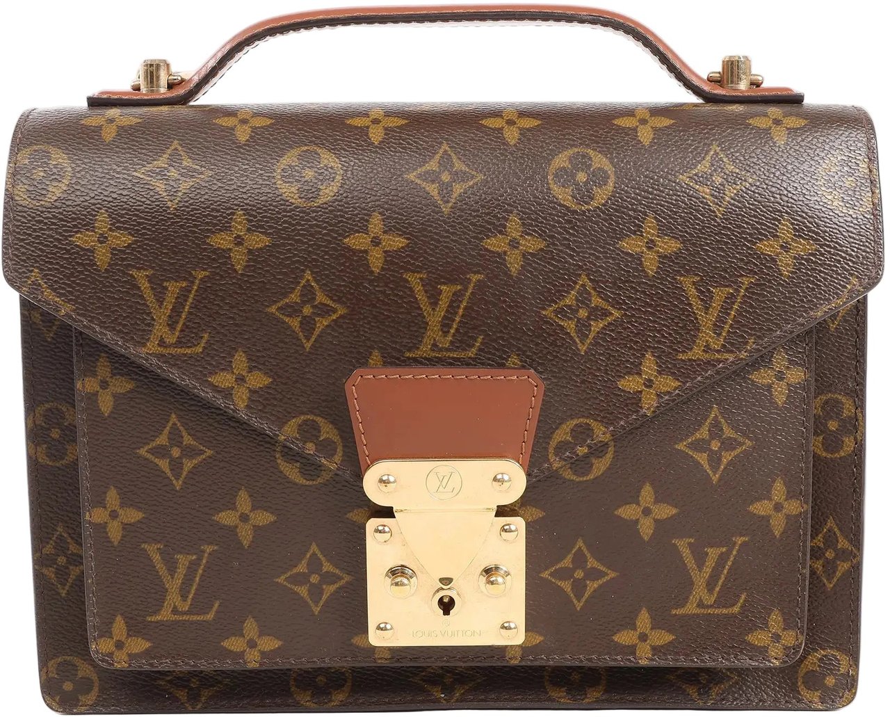 Louis Vuitton Louis Vuitton Monceau Monogram Canvas Handbag in Brown M51187 Bruin