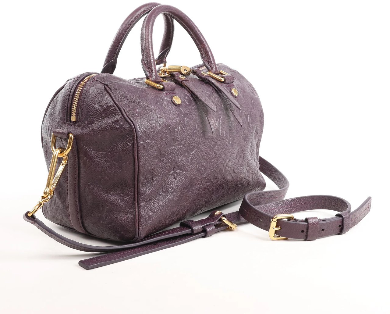 Louis Vuitton Louis Vuitton Speedy 25 Bandoulière Monogram Empreinte 2Way Handbag in Purple Divers