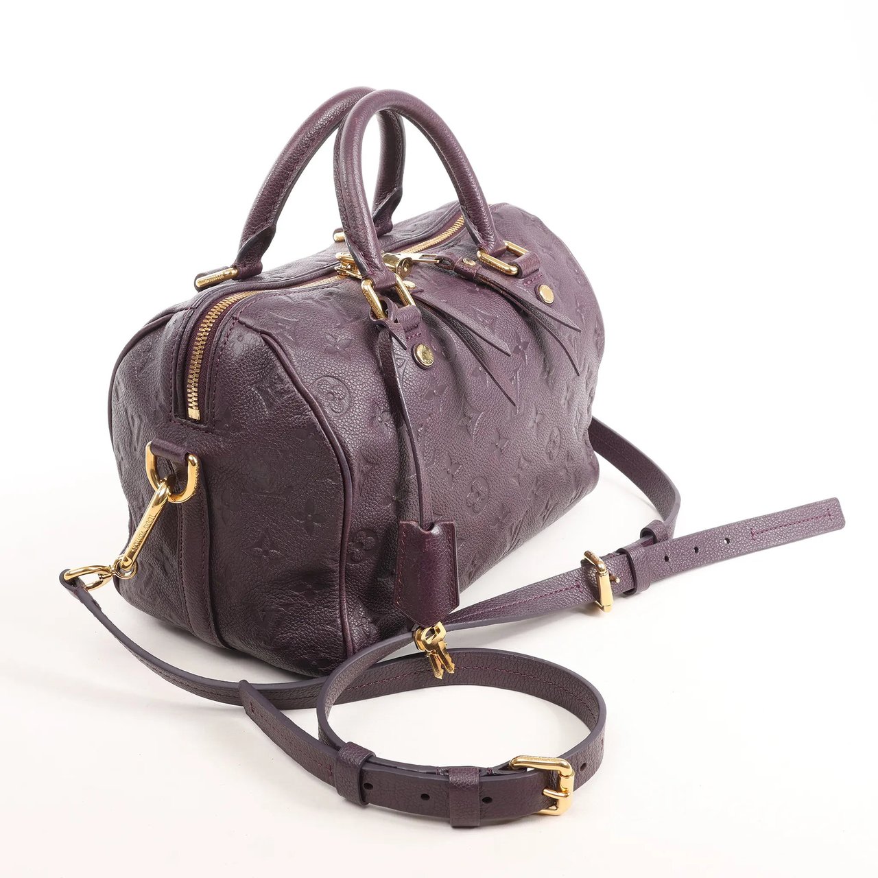 Louis Vuitton Louis Vuitton Speedy 25 Bandoulière Monogram Empreinte 2Way Handbag in Purple Divers