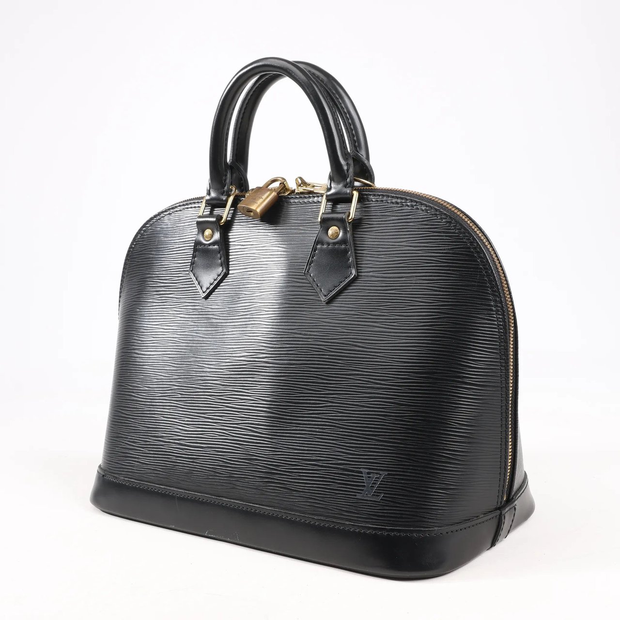 Louis Vuitton Louis Vuitton Epi Leather Alma PM Handbag in Black M52142 Zwart