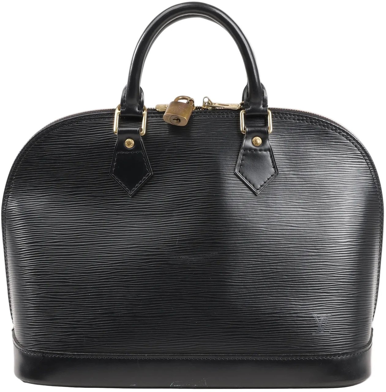 Louis Vuitton Louis Vuitton Epi Leather Alma PM Handbag in Black M52142 Zwart