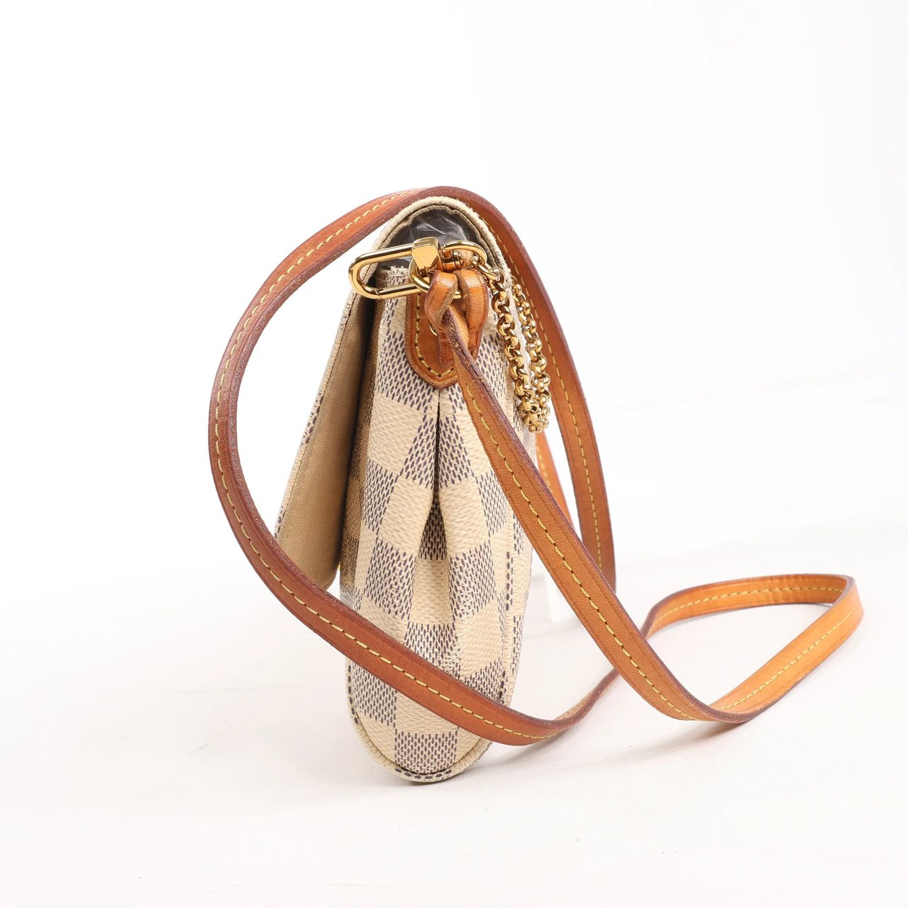 Louis Vuitton Louis Vuitton Favorite MM Damier Azur Shoulder Bag in Beige N41275 Beige