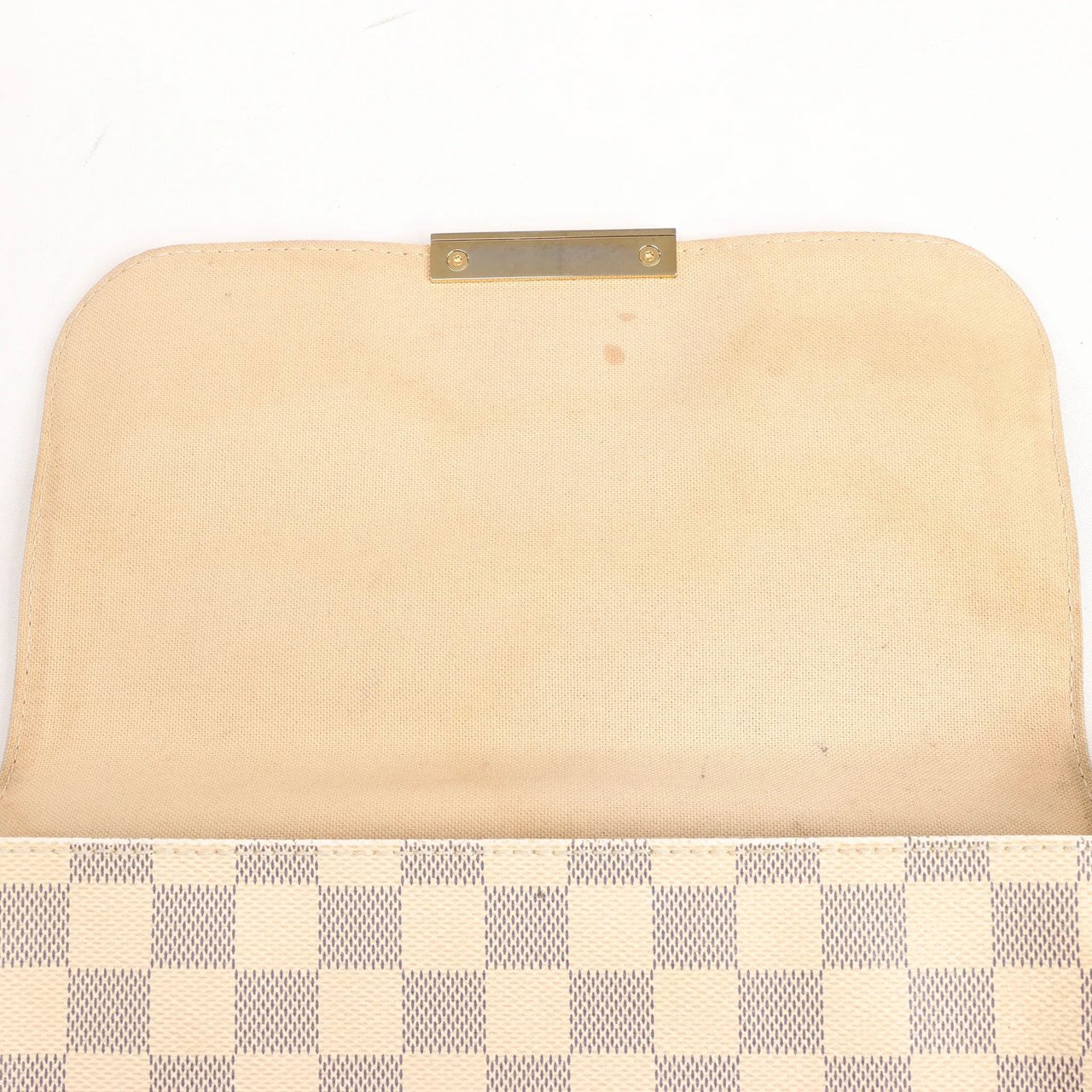 Louis Vuitton Louis Vuitton Favorite MM Damier Azur Shoulder Bag in Beige N41275 Beige