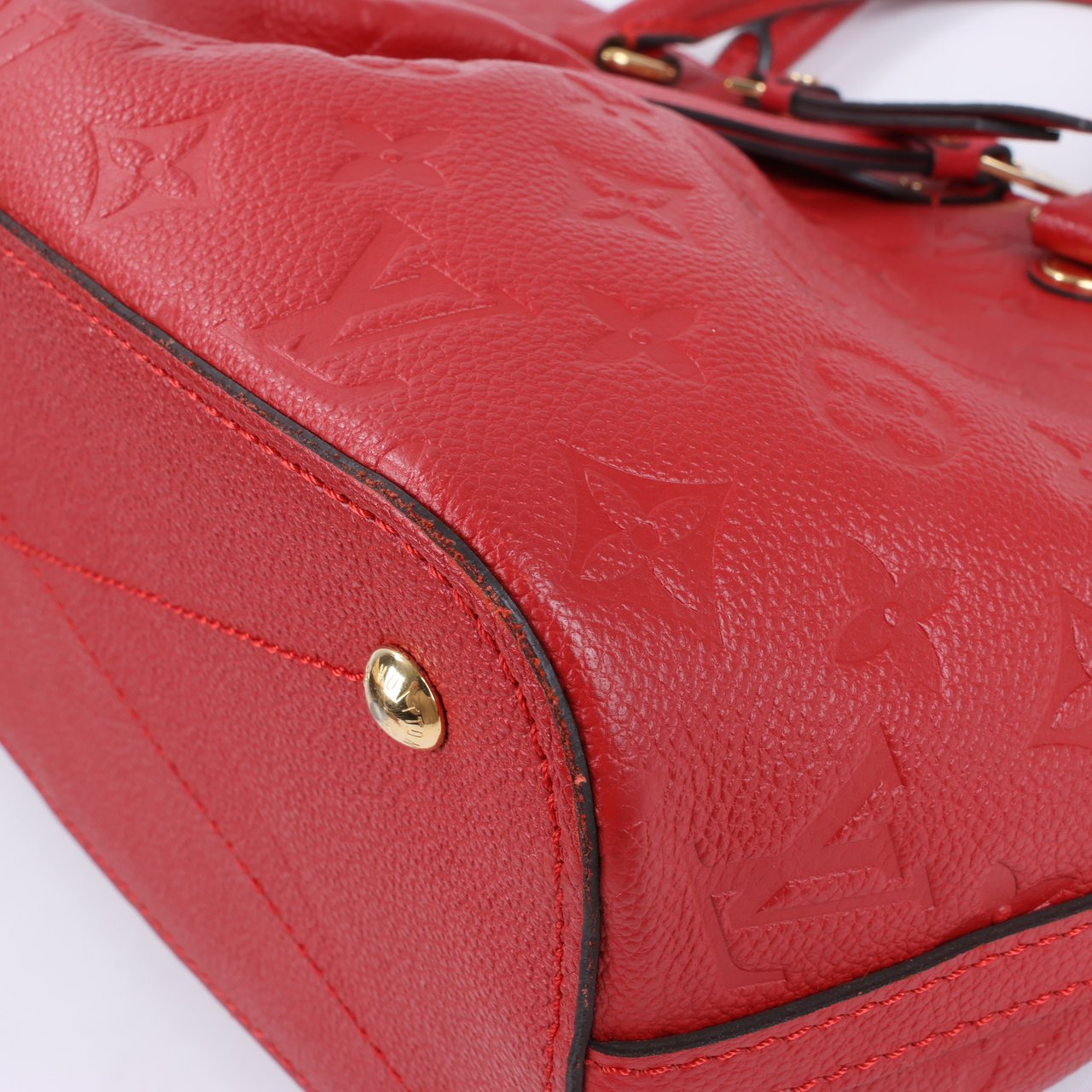 Louis Vuitton Louis Vuitton Monogram Empreinte Mazarine PM Handbag in Cherry M50638 Rood