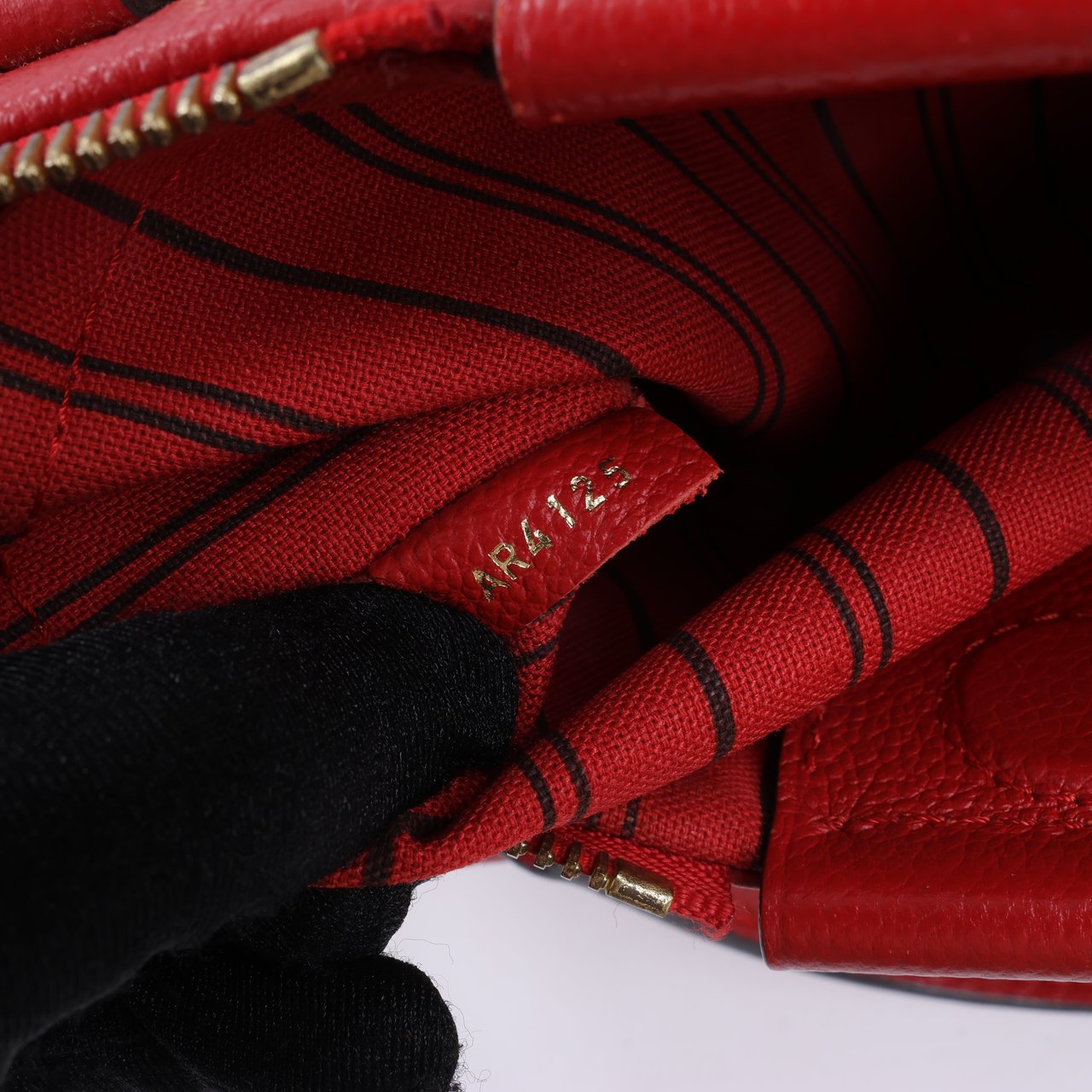 Louis Vuitton Louis Vuitton Monogram Empreinte Mazarine PM Handbag in Cherry M50638 Rood