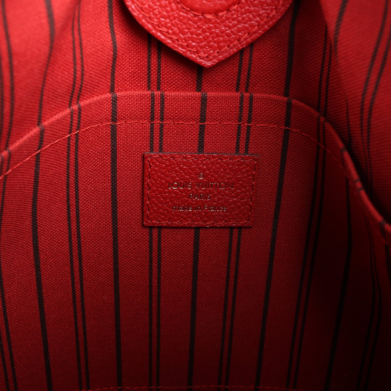 Louis Vuitton Louis Vuitton Monogram Empreinte Mazarine PM Handbag in Cherry M50638 Rood