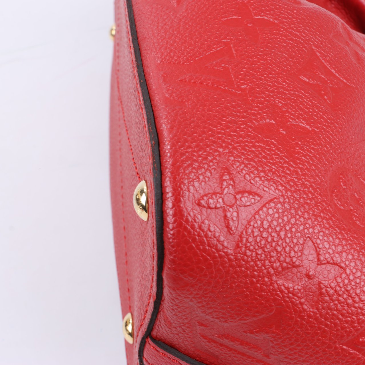 Louis Vuitton Louis Vuitton Monogram Empreinte Mazarine PM Handbag in Cherry M50638 Rood