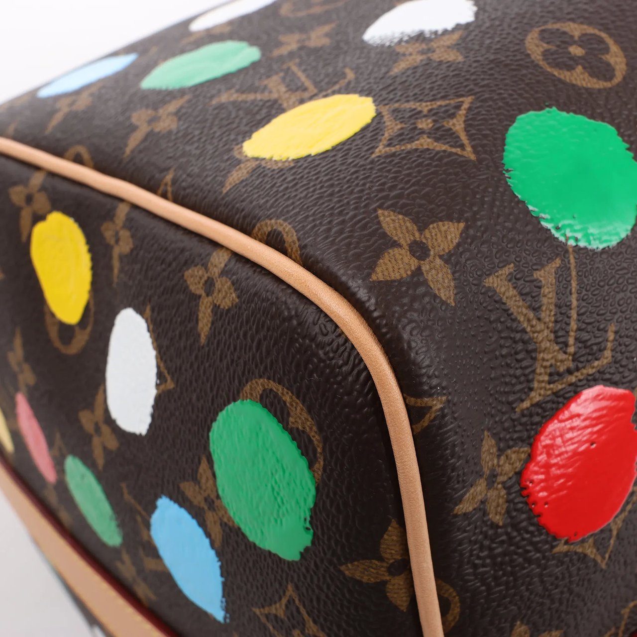 Louis Vuitton Louis Vuitton x Yayoi Kusama Monogram Keepall Bandouliere 45 Travel Bag M46377 Bruin